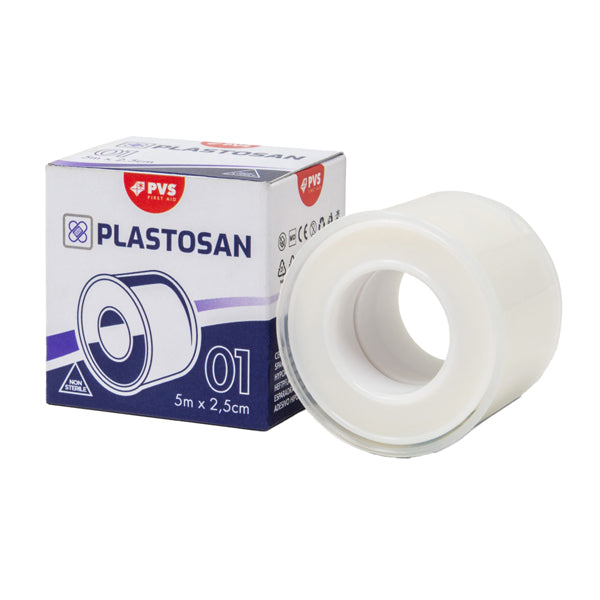 Cerotto - 2,5 cm - TNT - ipoallergenico - PVS - rotolo da 5 mt