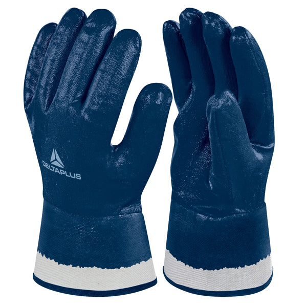 Guanti da lavoro pesante NI175 - nitrile - taglia 10 - blu - Deltaplus