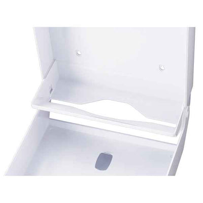 Dispenser asciugamani piegati C/Z/M/V Basica - 27,8 x 12,8 x 38 cm - bianco/grigio - Medial