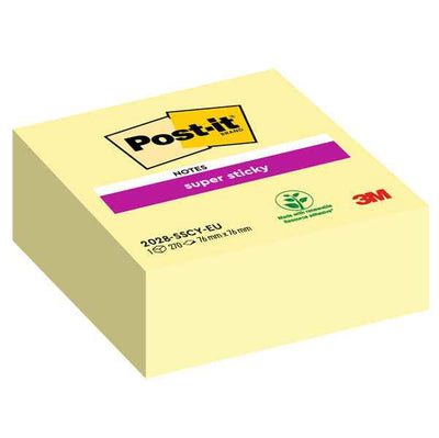 Blocco foglietti Cubo - 2028-SSCY-EU - 76 x 76 mm - giallo Canary - 270 fogli - Post-it