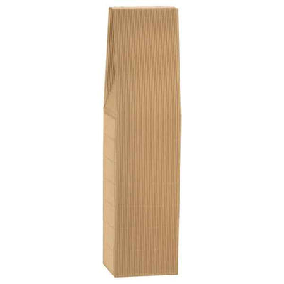 Scatola Onda - 1 bottiglia - in cartone - 9 x 9 x 37 cm - avana - Scotton