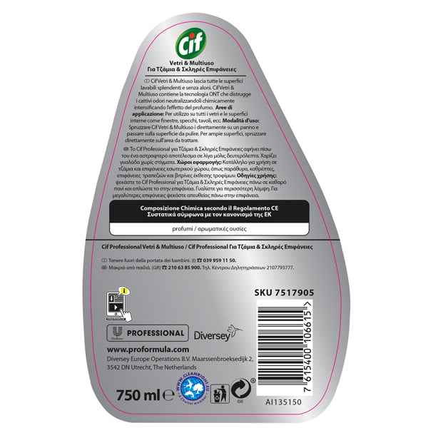 Cif Vetri e Specchi - trigger da 750 ml - Cif