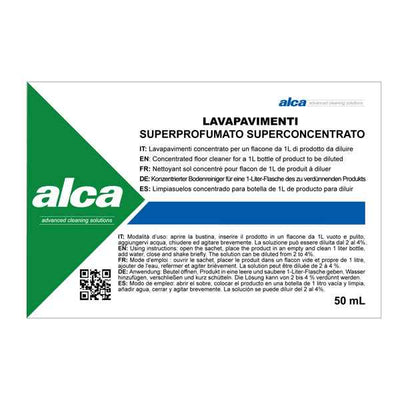 Lavapavimenti Linea Monodose - superprofumato - Alca - bustina da 50 ml