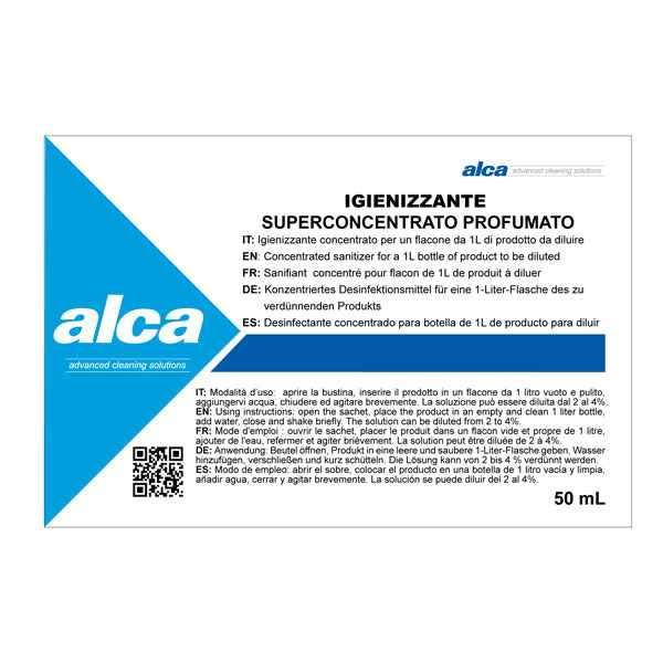Igienizzante Linea Monodose - super concentrato/profumato - Alca - bustina da 50 ml