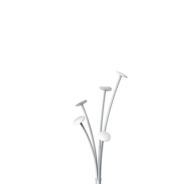 Appendiabiti - con portaombrelli - 5 posti - 187 cm - bianco - Alba