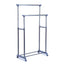 Stender appendiabiti AC9002 - doppio - 90 cm - grigio/cromo - Serena Group