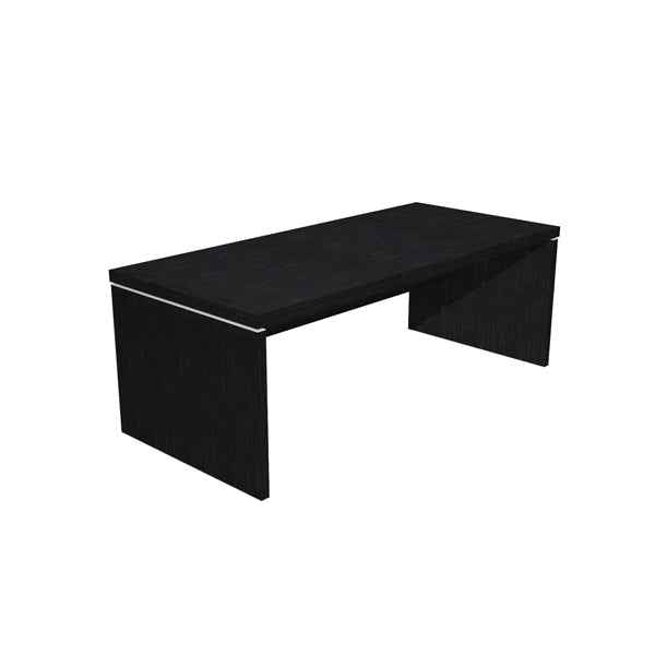 Scrivania direzionale Prestige - 210 x 90 x 74 cm - nero venato