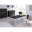 Scrivania direzionale Prestige Metal - 180 x 90 x 74 cm - nero venato