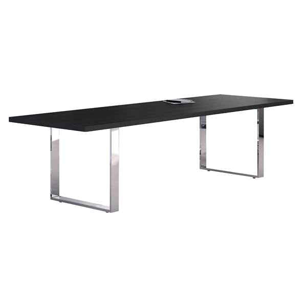 Tavolo riunioni Prestige Metal - 220 x 100 x 74 cm - nero venato