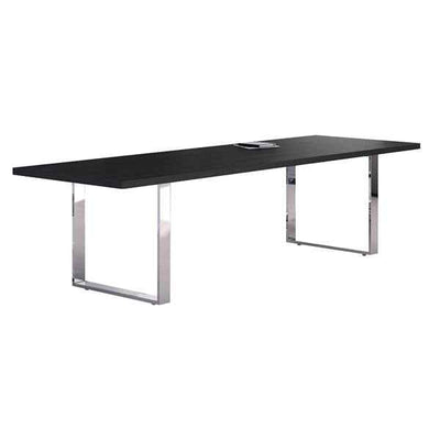 Tavolo riunioni Prestige Metal - 220 x 100 x 74 cm - nero venato