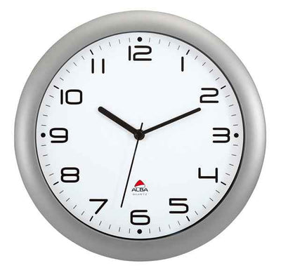 Orologio da parete Hornew - diametro 30 cm - grigio metal - Alba