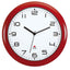 Orologio da parete Hornew - diametro 30 cm - rosso - Alba
