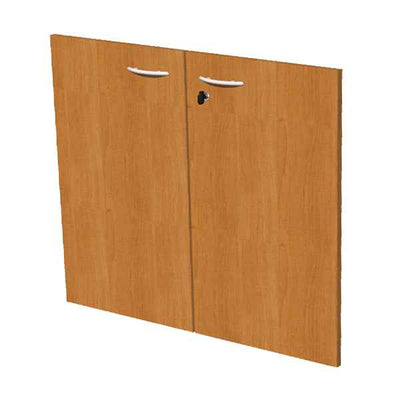 Coppia ante Easy - per mobile basso - 80 x 67 cm - spessore 18 mm - melaminico - noce chiaro