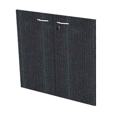 Coppia ante Easy - per mobile basso - 80 x 67 cm - spessore 18 mm - melaminico - nero venato