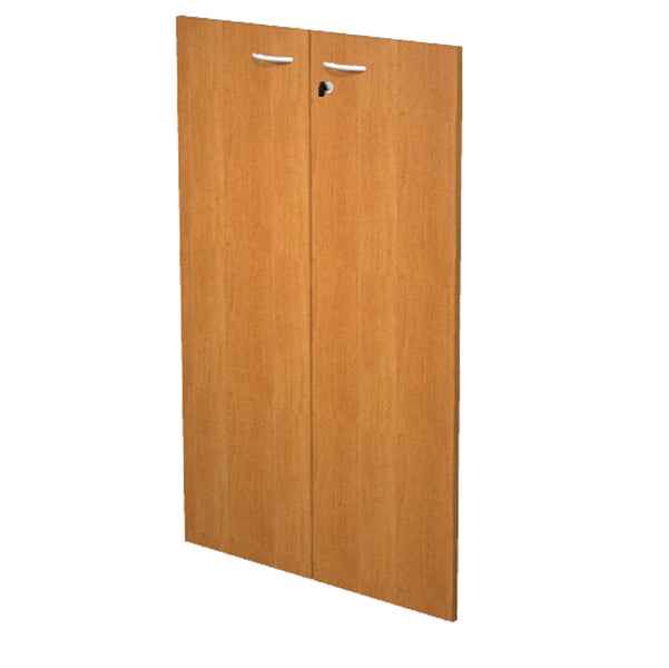 Coppia ante Easy - per mobile medio - 80 x 115 cm - spessore 18 mm - melaminico - noce chiaro