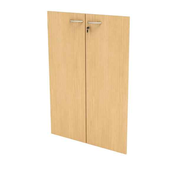 Coppia ante Easy - per mobile medio - 80 x 115 cm - spessore 18 mm - melaminico - faggio