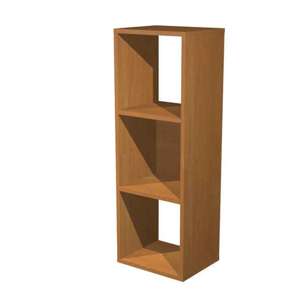 Libreria casellario Rainbow - 3 caselle - 35,9 x 29,2 x 103,9 cm - noce chiaro