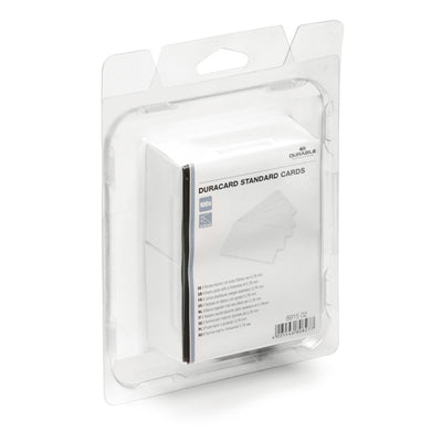Tessere bianche per stampante Duracard ID 300 - spessore 0,76 mm - 54 x 86 mm - Durable - conf. 100 pezzi