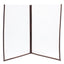 Portamenù Crystal BR2 doppio - per 4 fogli A4 - Securit - set 3 pezzi