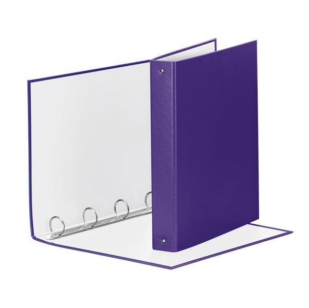 Raccoglitore Meeting - 22 x 30 cm - 4 anelli tondi 30 mm - dorso 4 cm - PP - lilla - Esselte