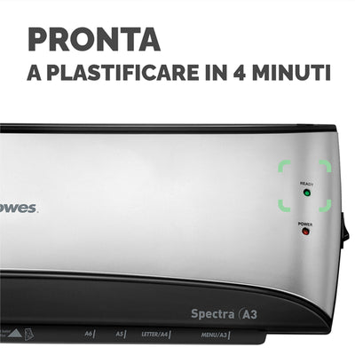 Plastificatrice Spectra - A3 - a caldo - Fellowes