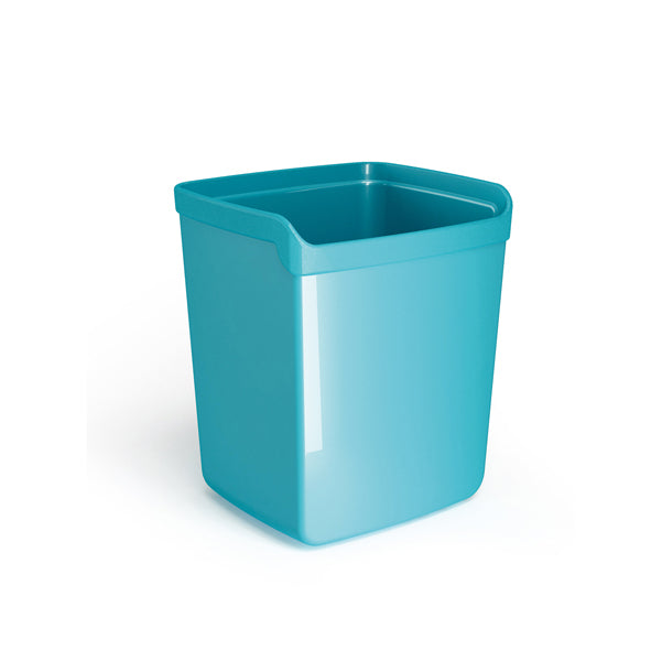 Bicchiere portapenne Mydesk - 8,7 x 7,4 x 10 cm - turchese - Arda