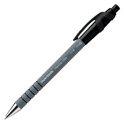 Penna a sfera a scatto Flexgrip Ultra  - punta 1,0mm - nero - Papermate - conf. 30+6 pezzi