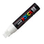 Marcatore a base d'acqua Uni Posca PC17K - punta extra large a scalpello 15,0mm  - bianco - Uni Mitsubishi