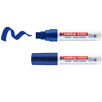 Marcatore a gesso liquido 4090 - punta scalpello - da 4 a 15mm - colori assortiti - Edding - astuccio 5 pezzi