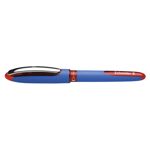 Roller One Hybrid C con cappuccio - tratto 0,3mm - rosso - Schneider