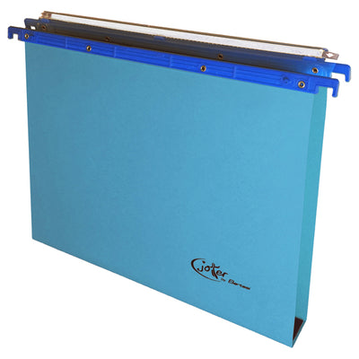 Cartella sospesa Joker - cassetto - interasse 39 cm - fondo U - 37 x 25 cm - blu - Bertesi