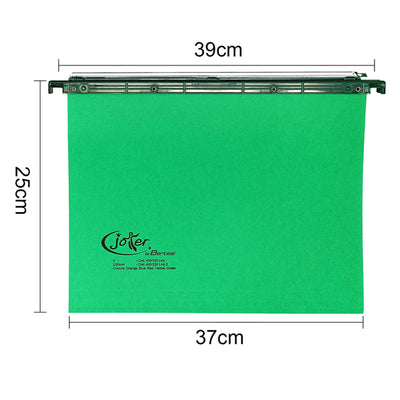 Cartella sospesa Joker - cassetto - interasse 39 cm - fondo U  - 37 x 25 cm - verde - Bertesi