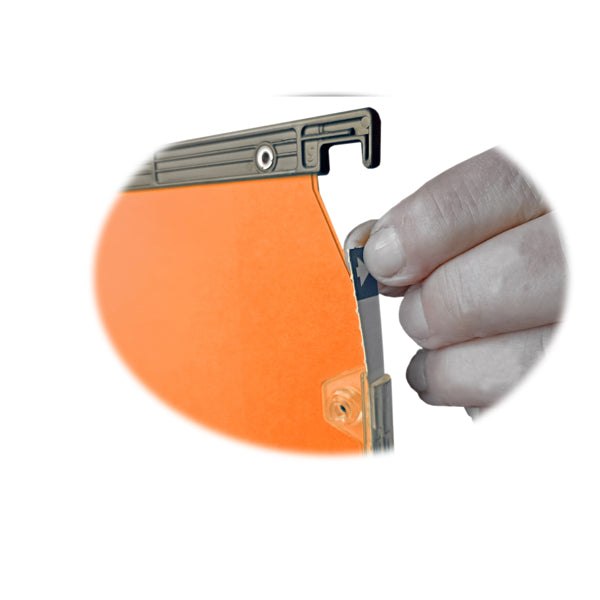 Cartella sospesa Joker - armadio - interasse 33 cm - fondo U - 33 x 28 cm - arancio - Bertesi