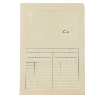 Cartellina a L con finestra Sintex - 120 gr - A4 - avorio - Blasetti - conf. 50 pezzi