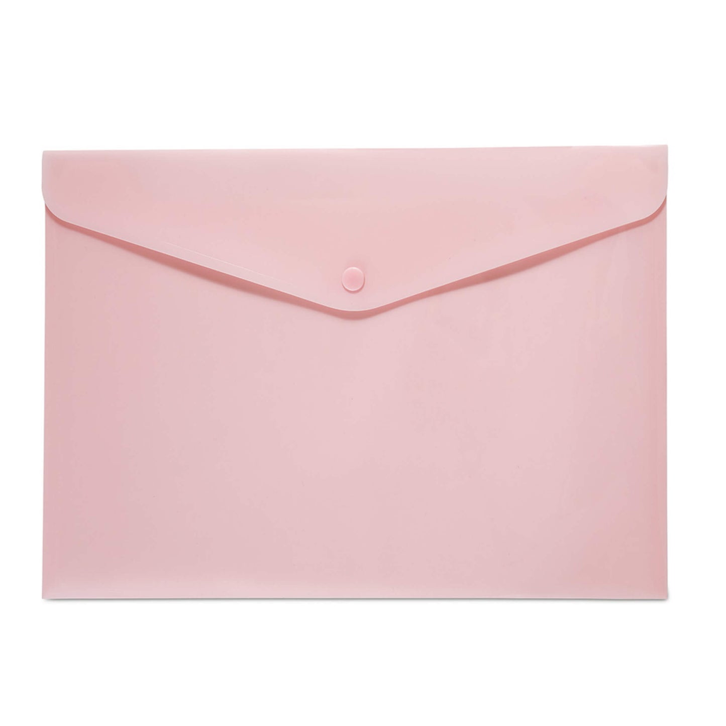 Set 4 Buste con bottone - PPL - 33,5x23.5 cm - Mix 4 colori Pastello Lebez
