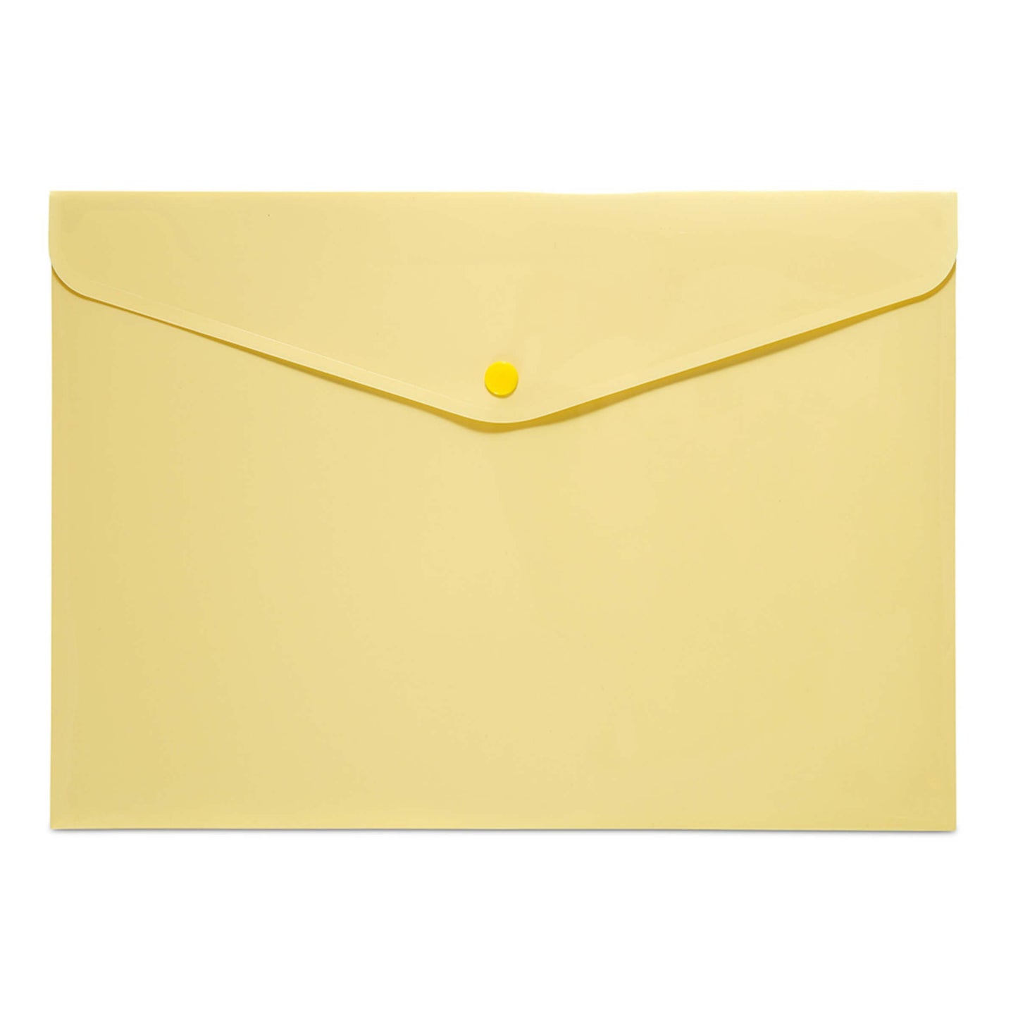 Set 4 Buste con bottone - PPL - 33,5x23.5 cm - Mix 4 colori Pastello Lebez