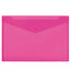 Busta con bottone - 24 x 18,5 cm - PP - colori assortiti fluo - Lebez - conf. 5 pezzi