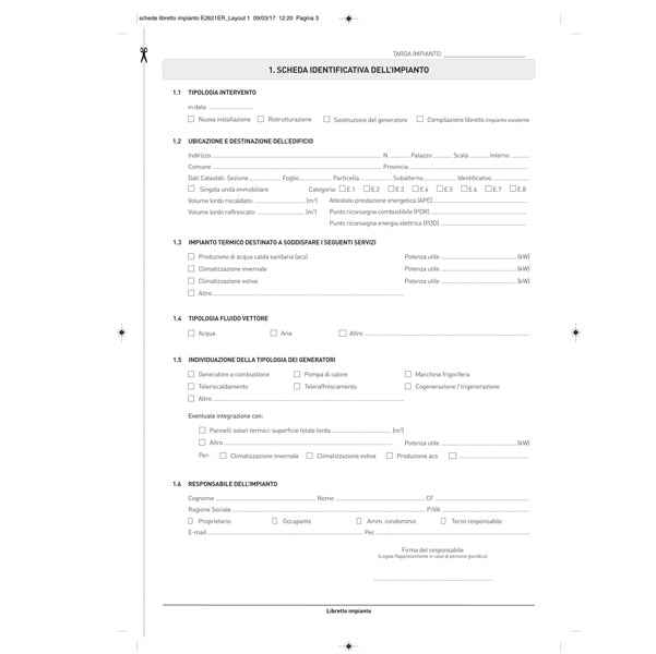 Libretto impianto climatizzazione Emilia Romagna - 297 x 210mm - 48 fogli - Edipro