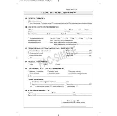 Libretto impianto climatizzazione Emilia Romagna - 297 x 210mm - 48 fogli - Edipro