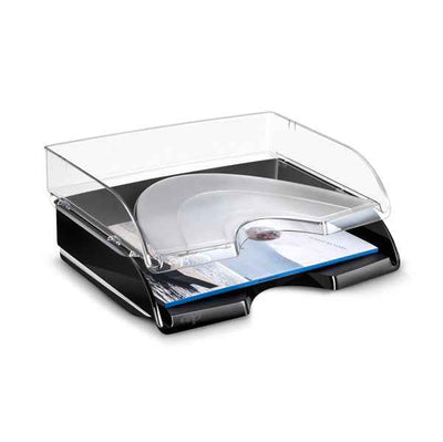 Vaschetta portacorrispondenza - apertura frontale - 26 x 35,1 x 6,9 cm - trasparente crystal - Cep