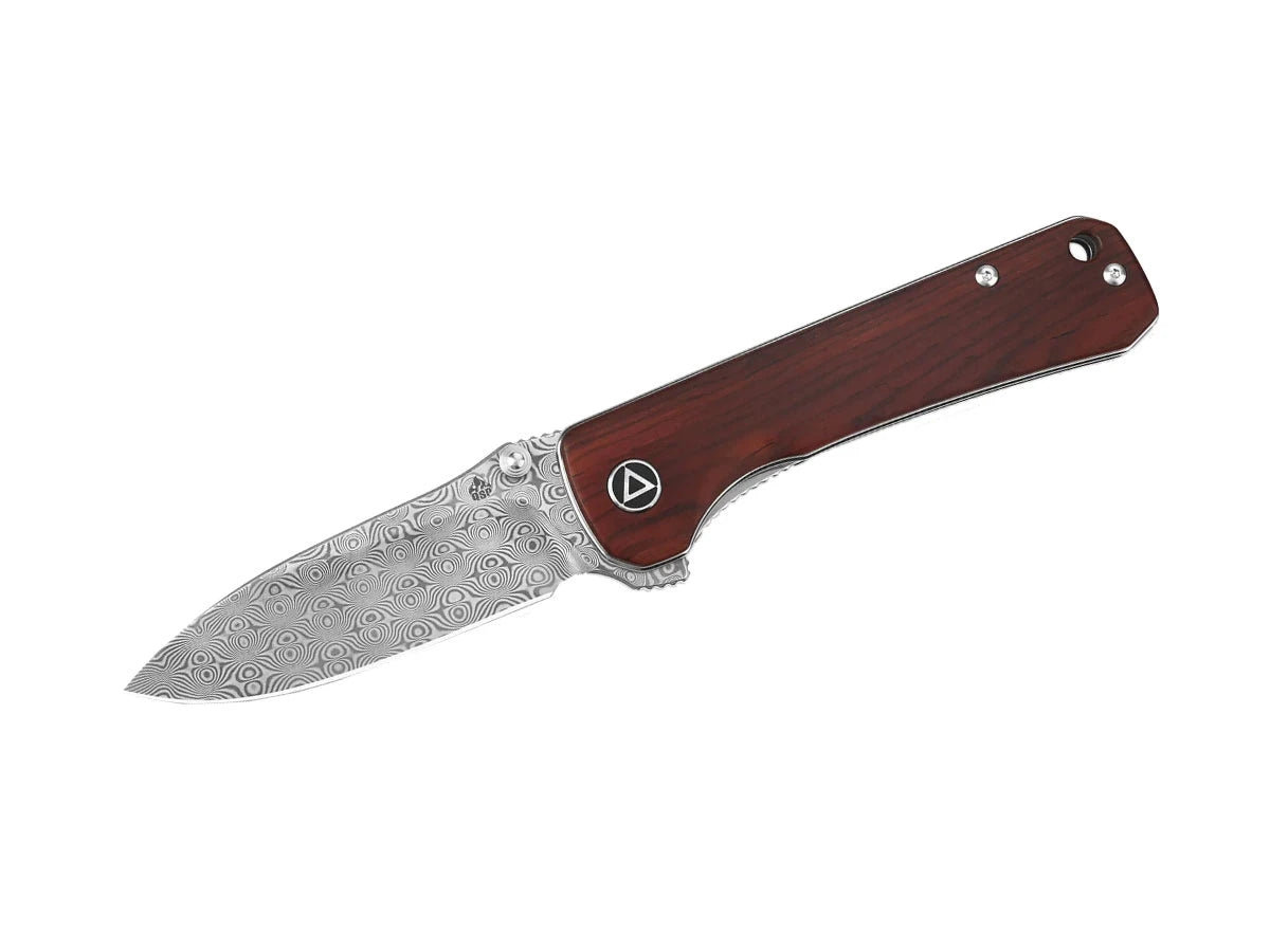 Coltello QSP Hawk Damascus laminato manico legno Coccobolo QS131-B2