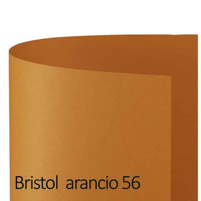 Cartoncino Bristol Color - 50 x 70 cm - 200 gr - arancio 56 - Favini - conf. 25 pezzi