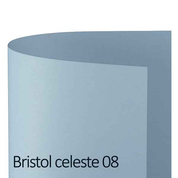 Cartoncino Bristol Color - 50 x 70 cm - 200 gr - celeste 08 - Favini - conf. 25 pezzi