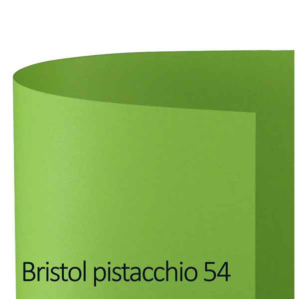 Cartoncino Bristol Color - 70 x 100 cm - 200 gr - pistacchio 54 - Favini - conf. 10 pezzi