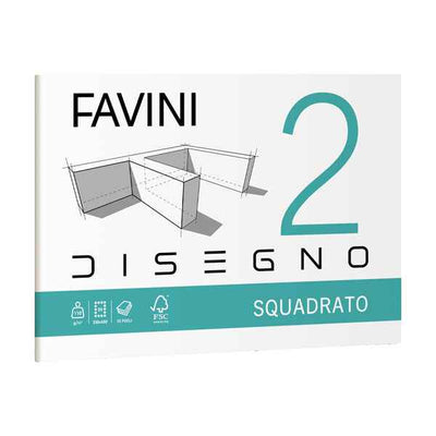 Album Favini 2 - 33 x 48 cm - 110 gr - 10 fogli - liscio squadrato - Favini