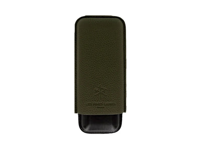 Les Fines Lames CIGAR CASE DUO OD GREEN PEBBLE