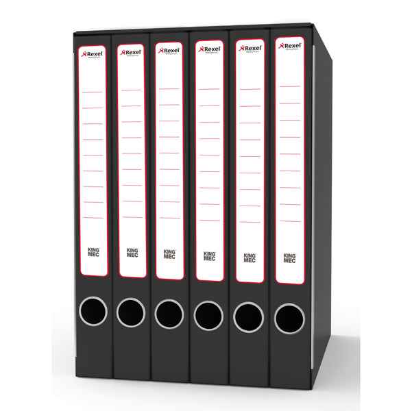 Gruppo registratori Sestetto - 23 x 33 cm - con 6 cartelle 3 lembi - dorso 23 cm - grigio - Rexel