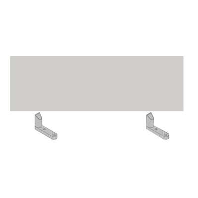 Pannello divisorio per scrivania multiple Agorà - 160 x 32 cm - bianco