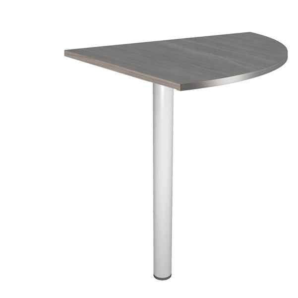 Raccordo angolare 90° per scrivanie Easy - 80 x 80 cm - frassino toscano/grigio cromato