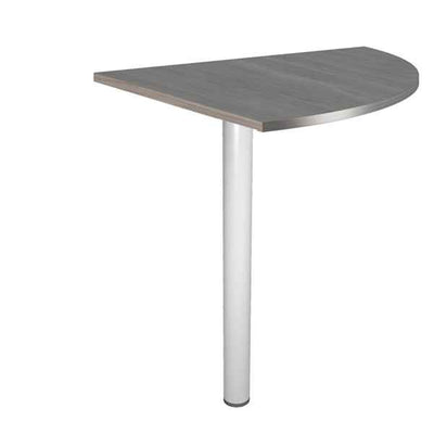 Raccordo angolare 90° per scrivanie Easy - 80 x 80 cm - frassino toscano/grigio cromato